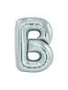 Large Letter B Silver Foil Balloon N34