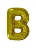 Large Letter B Gold Foil Balloon N34